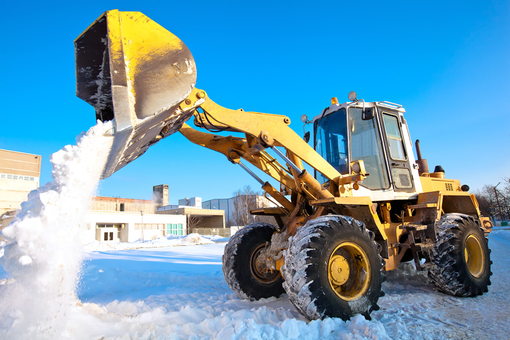 snow removal front end loader