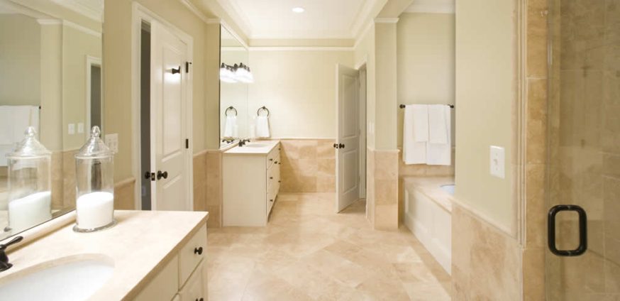 luxury bathroom trends: master bath en suite by Rasevic Construction in Bethesda, MD