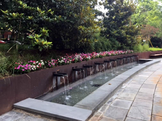 Large Fountain Rasevic installed by an apartment complex