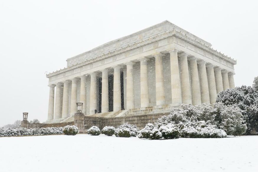 Snowy Capital in Washington DC