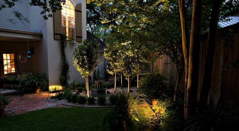 Landscape Lighting backyard