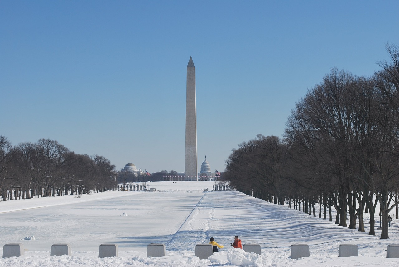 Washington Monument winter