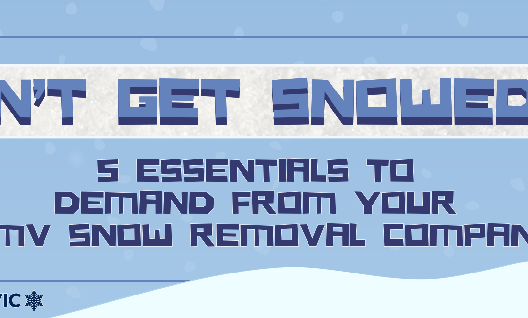 Don’t Get Snowed In: 5 Essentials to Demand from Your DMV Snow Removal Company