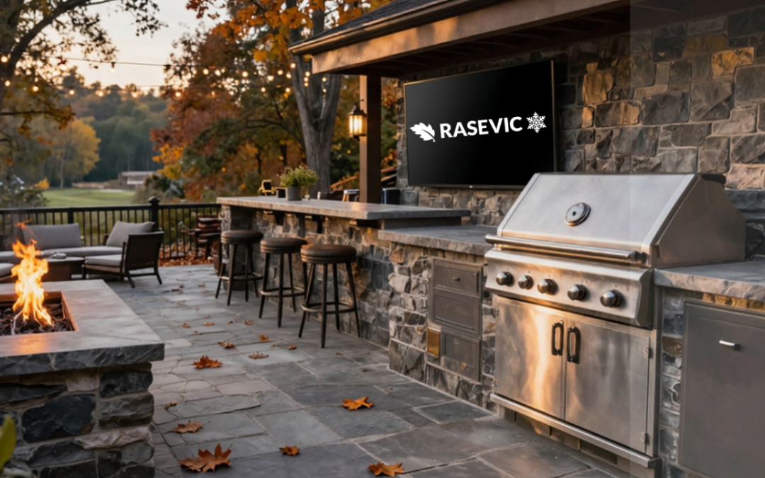 RASEVIC Landscape Design Series, Part 3: Outdoor Kitchens & Entertainment Spaces That Extend Outdoor Living Into Fall