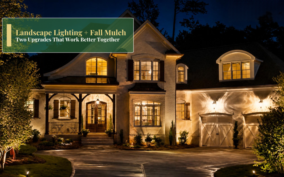 Landscape Lighting and Fall Mulch: Two Upgrades That Work Better Together